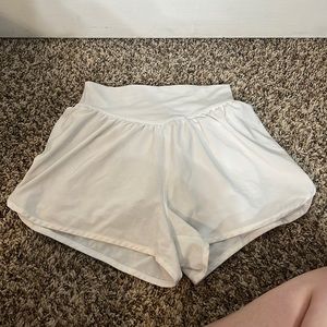 Aerie White Athletic Shorts